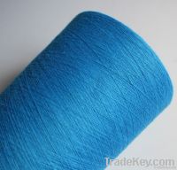 Dope dyed polyester spun yarn