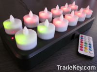 rechargeable remote control LED candle