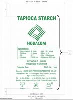 Natural Vietnam Tapioca Starch