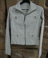 STOCK APPAREL-FORMULE COLLECTION LADY'S CANVAS ZIPPER JACKET(BK90027)