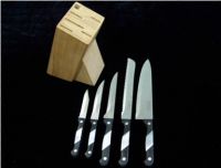 6pcs kitchen knife set with wooden block