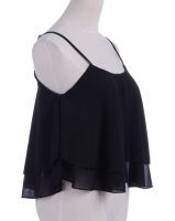 Tiered Crop Woven Top 