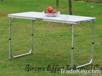 One fold picnic table