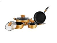 7pcs glod cookware set