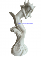 Viet Nam Marble Girl Statue - Tu
