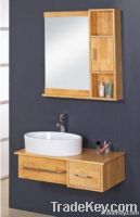 wooden bathroom cabinet