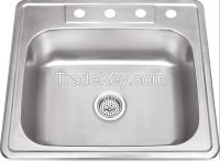 Stainless Steel double single Bowls topmount s  Sink