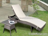 rattan lounger, outdoor lounger, garden lounger