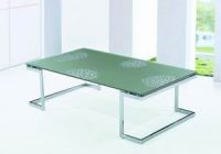 Glass coffee table