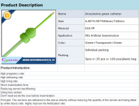 Intrauterine Green Catheter