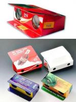 Foldable paper binoculars, promotional gift, toy binoculars