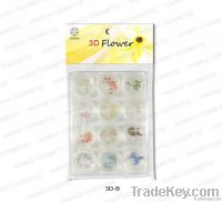 3 D nail ceramic flowers