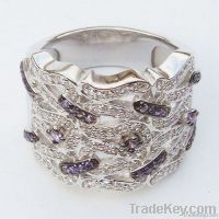 Sterling silver finger ring