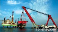 used Floating Crane 500t Cheap Sell Crane Barge Vessel 500 Ton