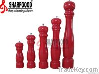 UV  paint  wooden Pepper Mill