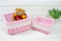 straw basket, storage basket