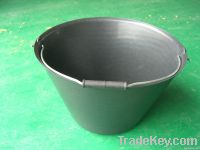 12 liter black plastic bucket