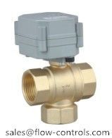 3 way brass motorized ball valve for automatic control system