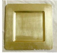 Wholesale christmas square charger plates