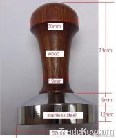 58mm wooden coffee tamper