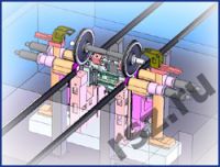 Underfloor wheel turning lathe