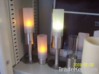 Rechargeable tealights stainless holder