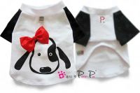 Pretty Pet Black and White Cute Doggie T-shirt