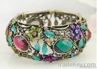 B1007 bollywood style  bangle with chinese crystalstone