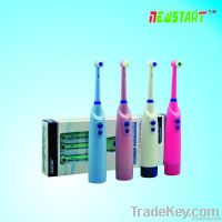 Electric toothbrush with 3 brushes