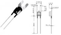 Screw Clamp PTC Lug Sensor 80C 2200 Ohm Murata PTFM04BF222Q2N34BS Cross