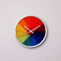 Aluminum quartz wall clock-V3519B