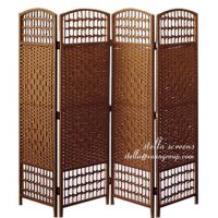 Natural Straw Room Divider