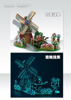 3D DIY Windmill Grow in the dark Puzzle Jigsaw Toys