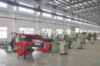 Low speed steel coil slitting line