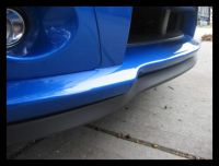 Front bumper lip spoiler