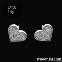 Sterling Silver Earrings (CZ Stones)