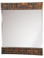 Exotic And Unique Bathroom Frame Made With Coconut