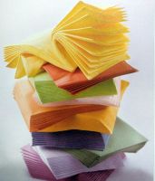 disposable single color paper napkin