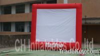 Red Inflatable Movie Screen