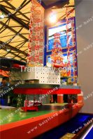 simulation model of offshore oil platform/terrace model