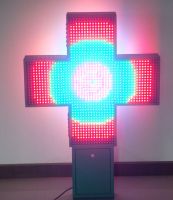 Full color LED pharmacy cross