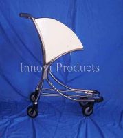 stainless steel airport shopping cart