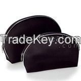 Satin cosmetic bag Black cosmetic bag Round gift bag High standard bag Black toiletry bag Lipstick bag Cosmetic brush bag