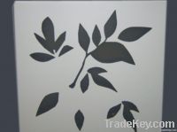 carved aluminum panel