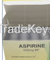 White Aspirin 500 Mg Tablet For