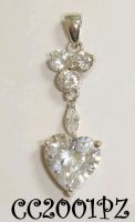 925 Sterling Silver Pendent with CZ stones