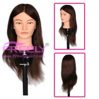 Mannequin Head 100% Human Hair Hairdresser