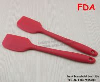 Integrated silicone spatula