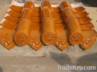 Chinese glazed roof tiles