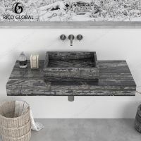 Customizable Stone Splicing Wall-Mounted Wash Basin for Hotel &amp; Villa